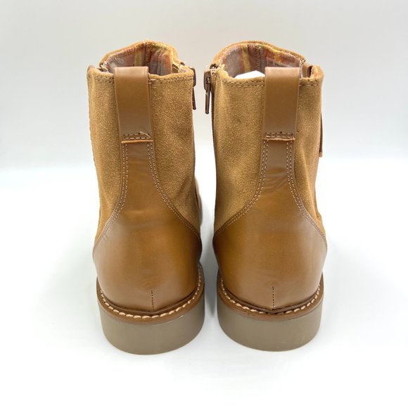 Rockport Womens Kacey Camel Brown Suede Leather Ankle Boots Shoes 11 - Picture 7 of 15